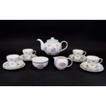 Pretty Floral Tea Set, comprising teapot