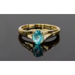Gold And Topaz Set Dress Ring Features c