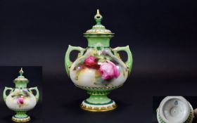 Royal Worcester Hadleys Hand painted Per