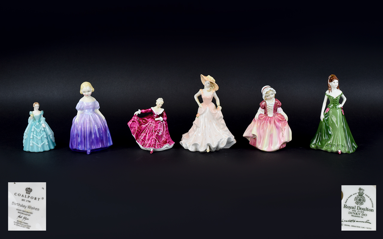 Royal Doulton and Coalport Figures (6) i