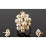 A Fine Quality 14ct Gold and Mikimoto Pe