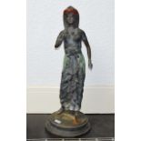 Antique Cold Painted Bronze Figure Possi