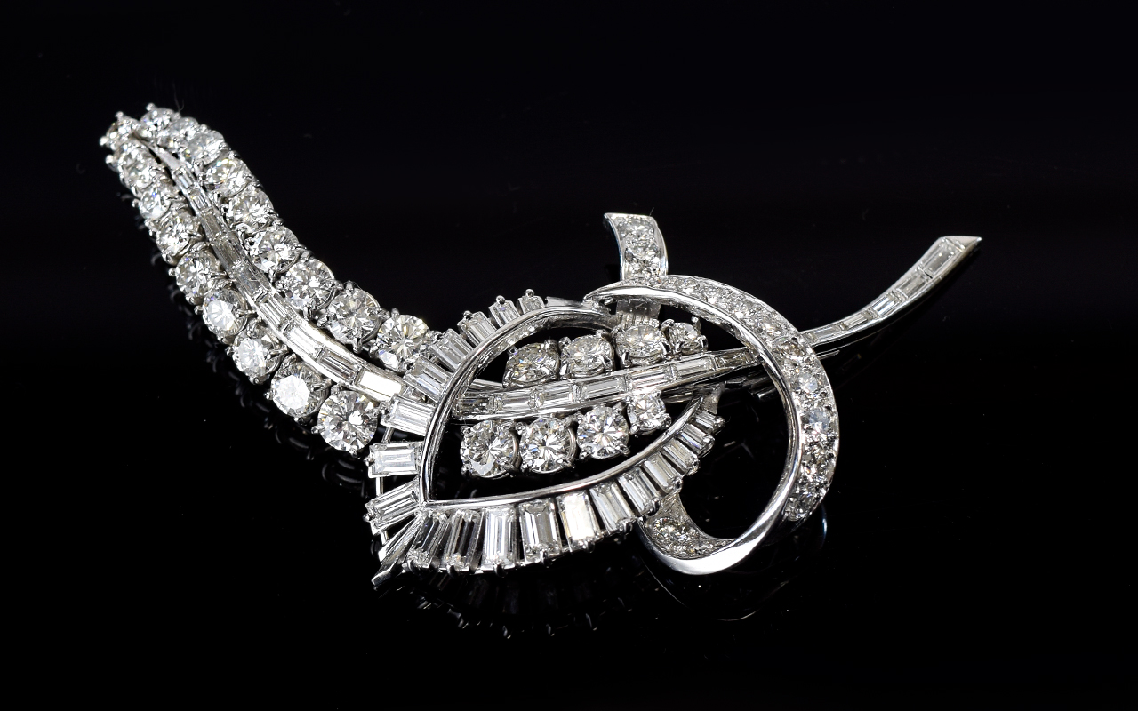 Art Deco Period - Stunning Platinum Bril