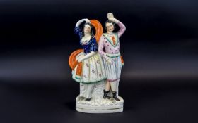 Staffordshire Mid 19th Century Multi Col