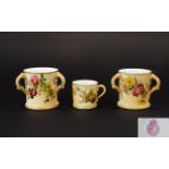 Royal Worcester Blush Ivory - Pair of 3