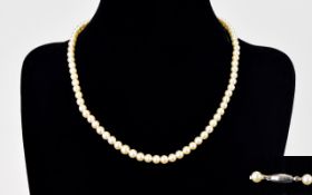 Antique - Single Strand Cultured Pearl N