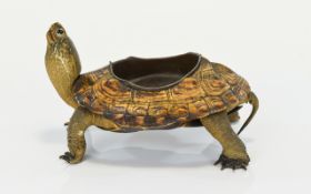 Taxidermy Interest Antique Tortoise Inkw