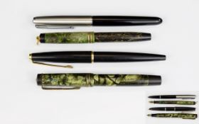 Very Good Collection of Vintage Fountain Pens ( 4 ) Four In Total.