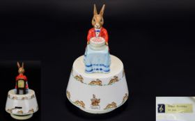 Royal Doulton Bunnykins Happy Birthday Music Box / Carousel. DB36. Designer Harry Sales.