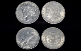 United States of America Morgan / LIberty Silver Dollar - Date 1881. In E.