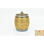 Royal Doulton Chine Ware Decorated Lidded Tobacco Jar. Marked Tobacco to the Side.