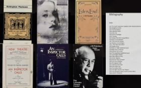 J B Priestley Interest Album Containing A Collection Of Theatre Programmes And Leaflets A large and