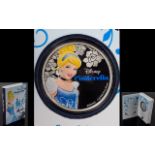 Disney Princess Ltd Edition - Cinderella 2015 1 oz Silver Proof Coin ( Coloured ) Purity .