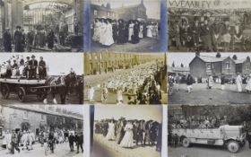 Postcard Album Containing an Excellent Collection of British Black and White Photo Postcards of