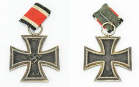 German Army World War II 1939 Iron Cross Medal of The Wehrmacht 2nd Class Shortened Period,