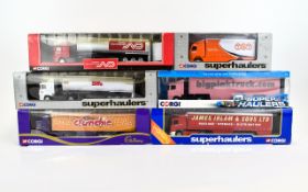 Corgi - Excellent Collection of Diecast Metal and Plastic Scale Model Super Haulers ( 6 ) Six In