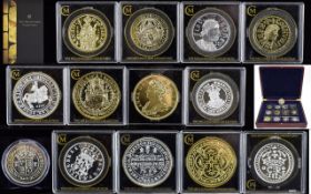 London Mint The Millionaires Collection - A Cased Set of Replica Historical British Silver Proof