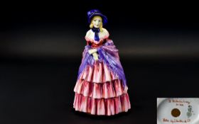 Royal Doulton Early Figurine 'A Victorian Lady' HN 728, designer L. Harradine, issued 1925 - 1952, a