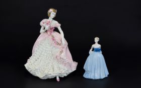 Coalport Ltd and Numbered Hand Painted Porcelain Figurine ' Champagne Waltz ' CW382,
