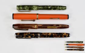 A Very Good Collection of Vintage Fountain Pens ( 4 ) Four In Total.