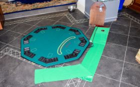 Folding Blackjack Card Game Table Top Made By Triangle,