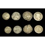 A Collection of British Kings and Queens Silver Coins From 13th - 17th Century.