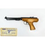 Relum Hurricane Air Pistol .22 cal. Under Arm Lever Loading With Detachable Shoulder Rest.