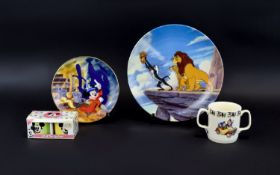 Disney & Noddy Interest. Includes The Disney Store The Lion King Plate In Original Box, Limited