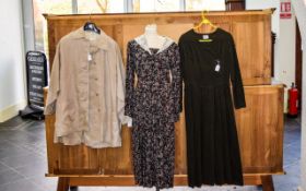 A Collection Of Vintage Laura Ashley Clothing Three items in total to include 1980'S ditsy print