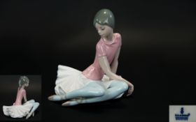 Lladro Ballerina Figure ' Shelley ' Model No 1357. Issued 1978 - 1993. Height 6.25 Inches.