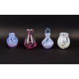 A Collection Of Decorative Glass Items Four in total, to include Caithness style opalescent lilac