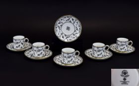 T Goode & Co Ltd / Hammersley & Co Coffee Cans And Saucers Eleven items in total to include 5 cups