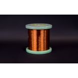 A Large Roll Of Fine Copper Wire Marked to spool '2L 0.236 mm' 2098.0 grams.