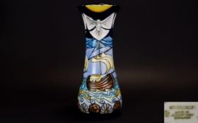 Moorcroft - Tube lined Large and Impressive Vase of Waisted Form ' Winds of Change ' Designer