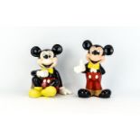 Disney Mickey Mouse Ceramic Figures ( 2 ) In Total. Includes 1 Mickey Mouse Money Box Sitting and