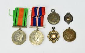 World War II Military Medals ( 2 ) In Total. Awarded to Sgt J. Thomas. Comprises 1/ The Defence