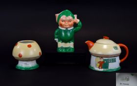 Shelley 1930's - Hand Painted 3 Piece Mabel Lucie Attwell Tea Set.