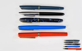 A Good Collection of Vintage Fountain Pens ( 4 ) Four In Total.