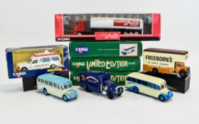 A Collection of Ltd Edition Corgi - Diecast Trucks and Vans.