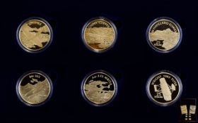 The Golden History of Powered Flight - A Part Collection of Six Silver Proof Coins of .