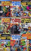 A Large Collection Of Marvel The Incredible Hulk and Planet Of The Apes Comics including No.
