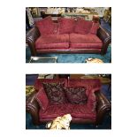 Modern 3 Seats & 2 Seater Luxury Leather and Upholstered Sofas. Large & Deep Size.