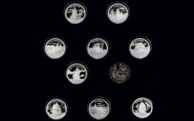 Elizabeth II Solomon Islands Collection of ( 10 ) Silver Proof Coins of .