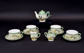 Disney Interest 1930's Ceramic Lustreware Child's Teaset A rare late 20's/early 30's tea set