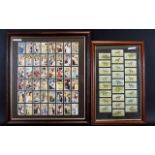 Two Framed Cigarette Card Sets.