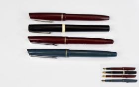 A Very Good Collection of Vintage Fountain Pens ( 4 ) Four In Total.