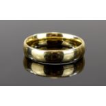 9ct Gold Wedding Band. Fully Hallmarked. Ring Size Q. Weight 4.1 grams. As New Condition.