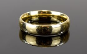 9ct Gold Wedding Band. Fully Hallmarked. Ring Size Q. Weight 4.1 grams. As New Condition.