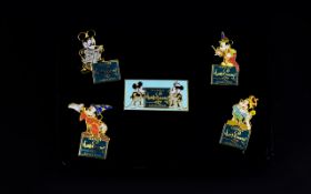 Disney Interest. 1 Set of Disney Badge Pins. Includes 5 Disney Classic collection Pins.