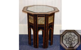 Antique Anglo Indian Inlaid Occasional T